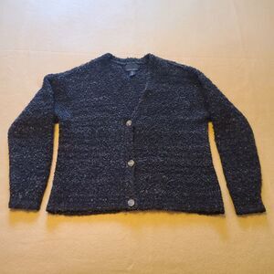 Cynthia Rowley - Women's Three Button Cardigan - Blank/Gray - Size Large